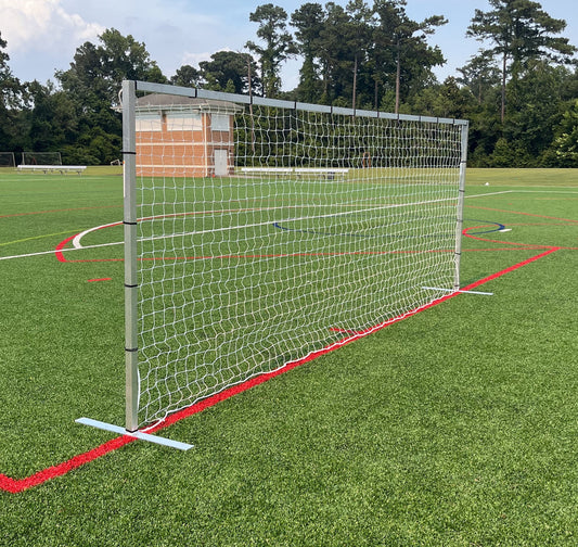 PEVO Flat Faced Training Rebounder Soccer Goal 6.5x18.5 Soccer Net 1
