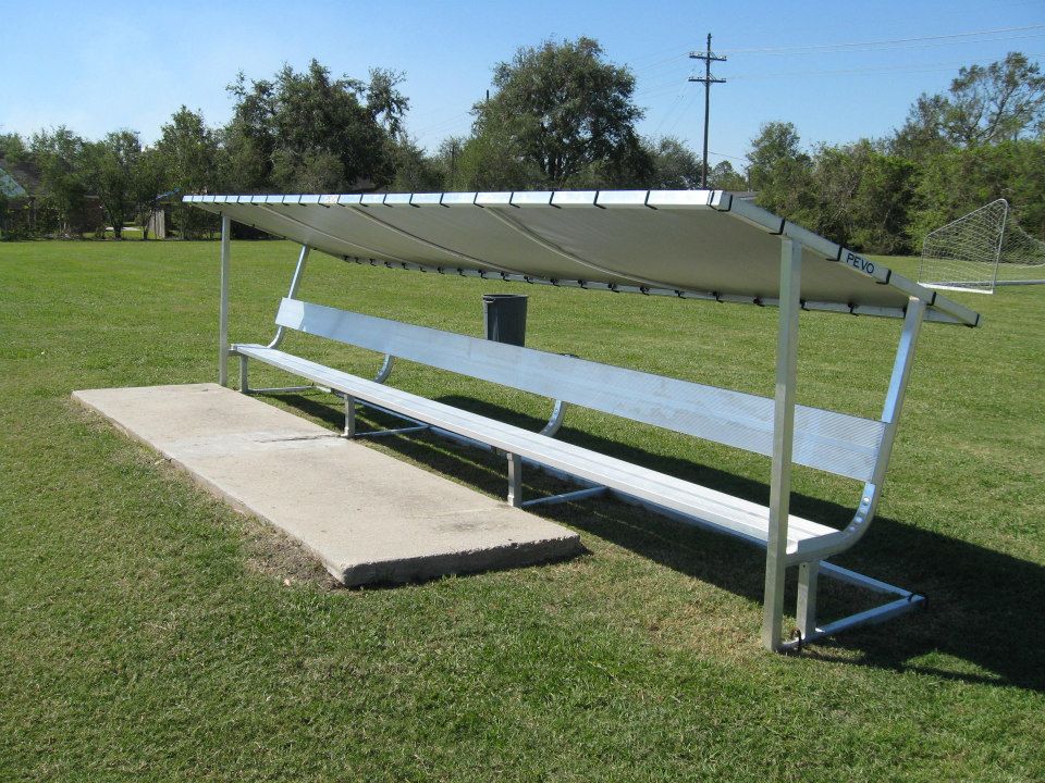 PEVO Aluminum Covered Bench - 21' 4